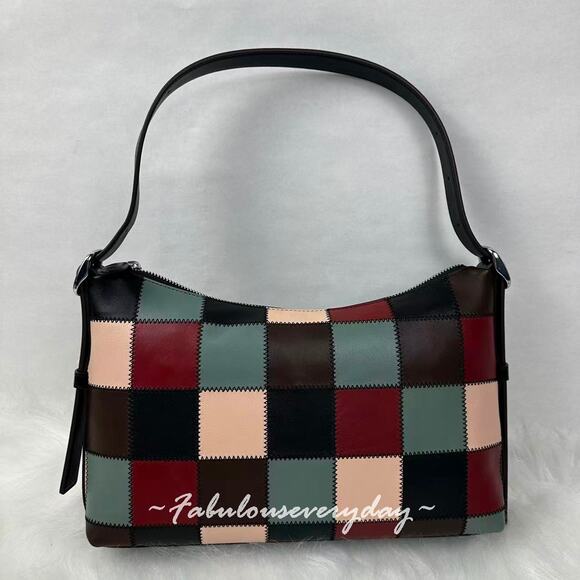 Coach Alter/Ego Slouchy Shoulder Bag In Checkerboard Leather Coachtopia CBE00 - Picture 2 of 9